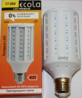 Лампа св/д Ecola кукуруза E27 17W 2700K