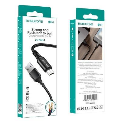 Кабель Borofone BX54 USB/microUSB 2.4A 1m