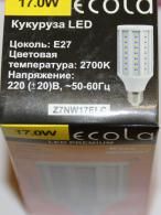 Лампа св/д Ecola кукуруза E27 17W 2700K